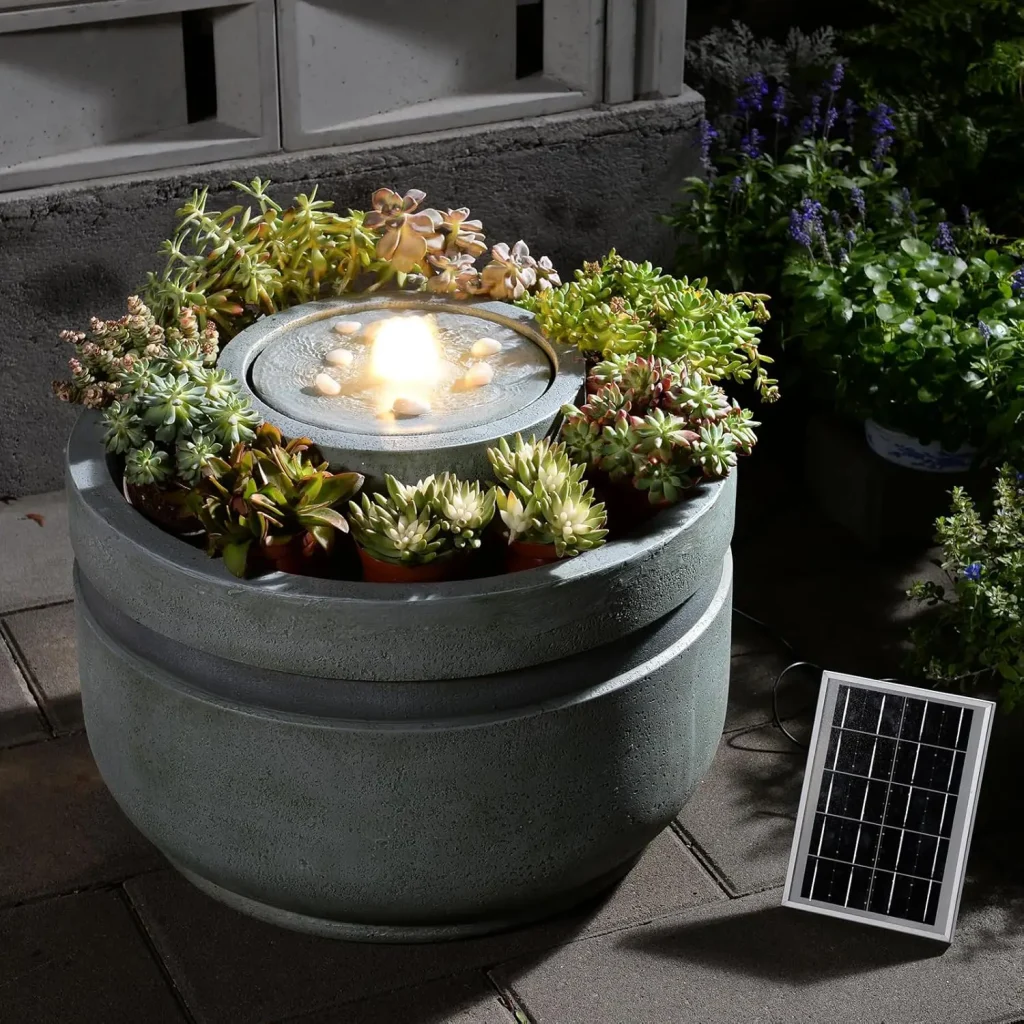Solar Powered Water Fountains