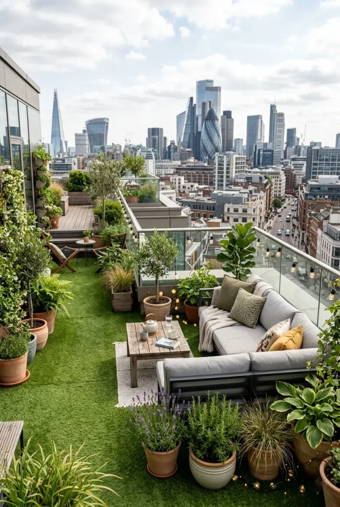 artificial grass landscaping ideas rooftop