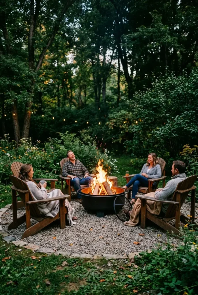 backyard firepit idea steel