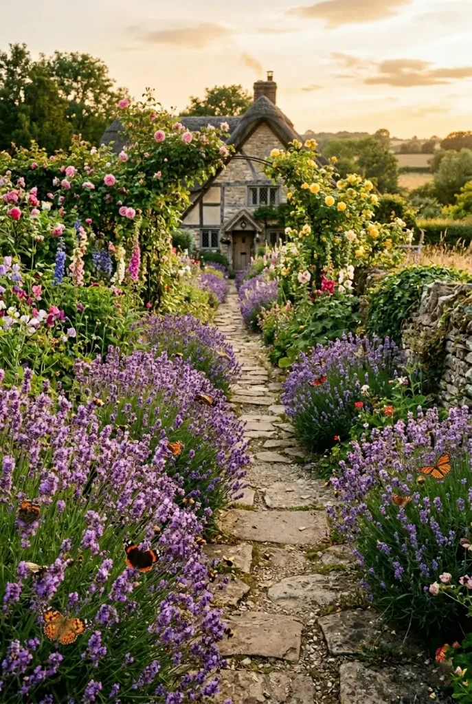cottage garden ideas lavender