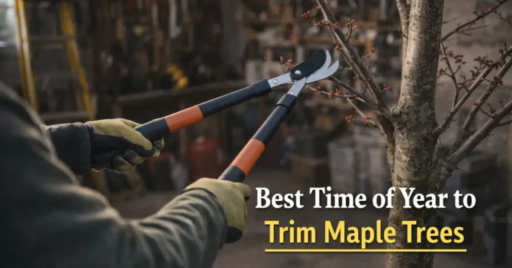 how to trim maple trees timing