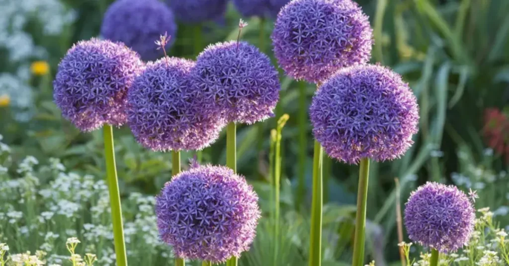 hydrangea compaion plants aliums