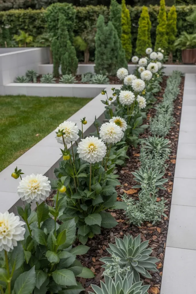 modern dahlia garden ideas