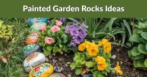 painted garden rocks ideas image