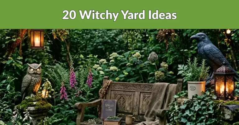 witchy yard ideas.