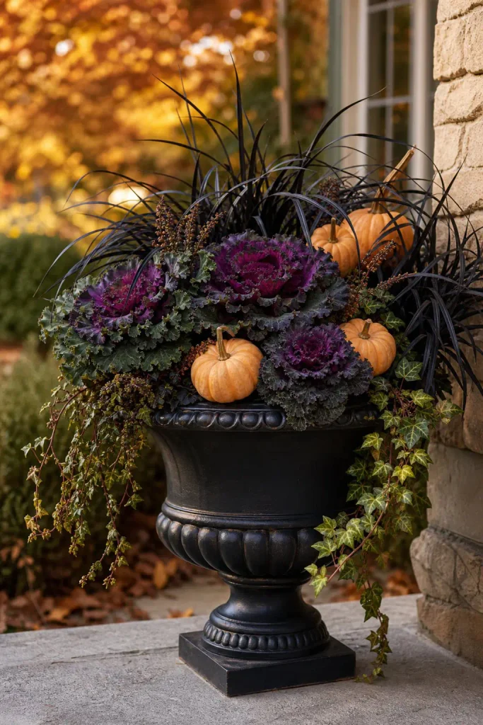 halloween planter ideas urn