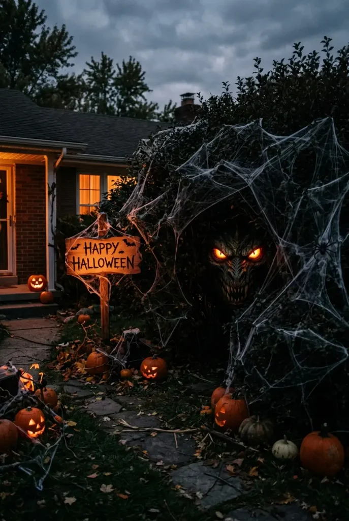 monster in bushes
