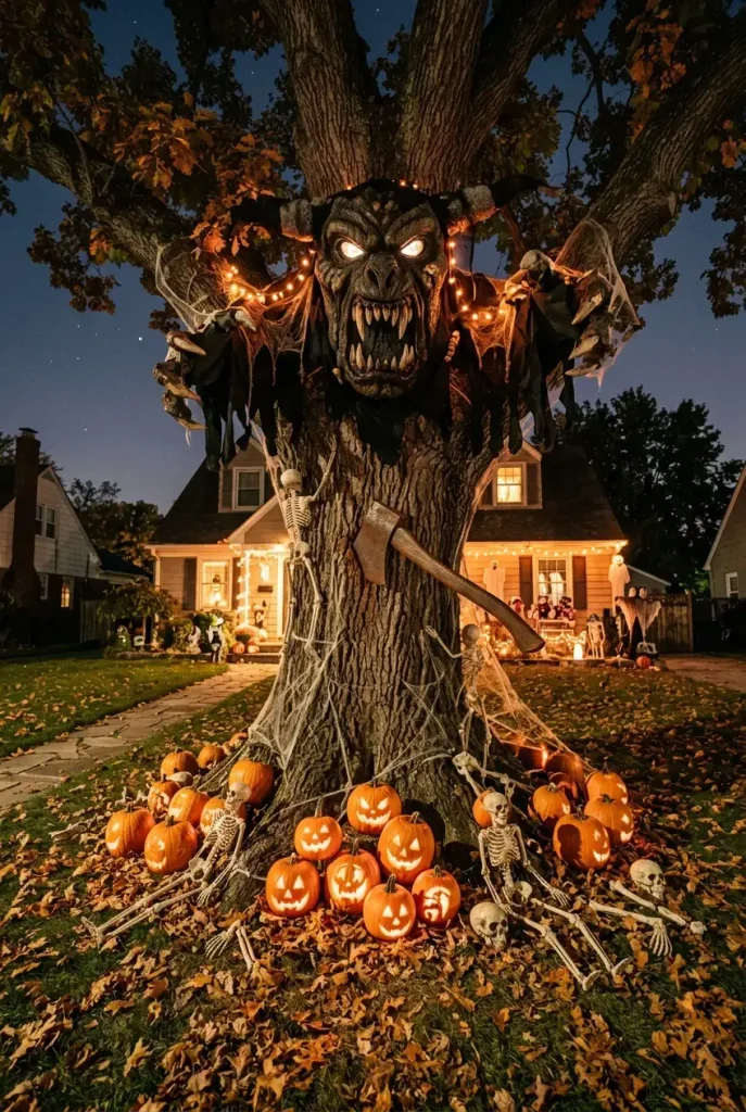 monster tree halloween