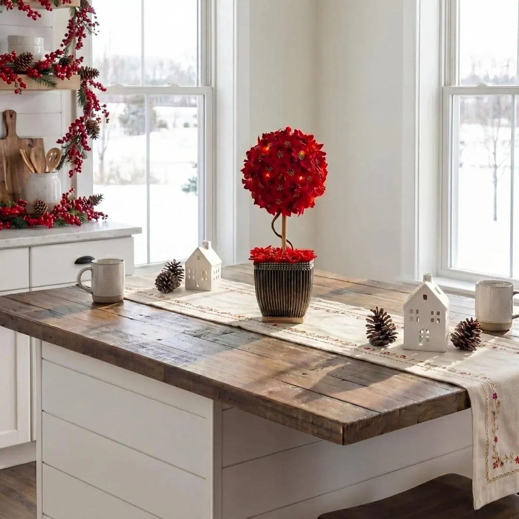 christmas planters poinsettia
