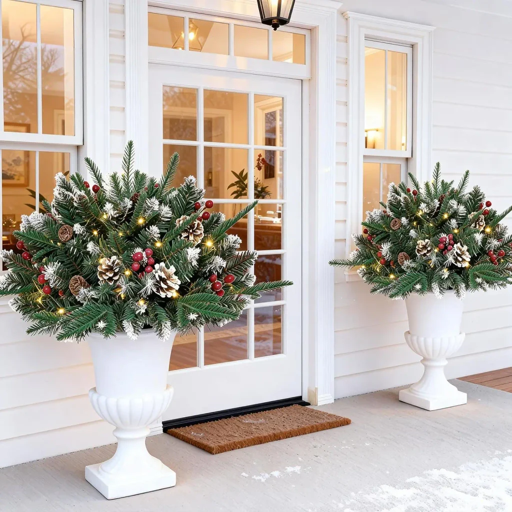 christmas planters  urn planter
