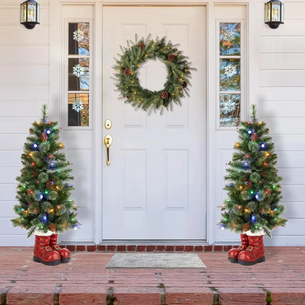 christmas tree entryway